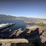 vancouver lookout tower view of Canada Place and Gastown