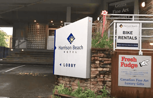 Harrison Beach Hotel Harrison Hot Springs Entrance of hotel