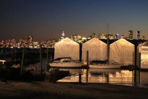 Sunset Waterfront Park Downtown Vancouver View1